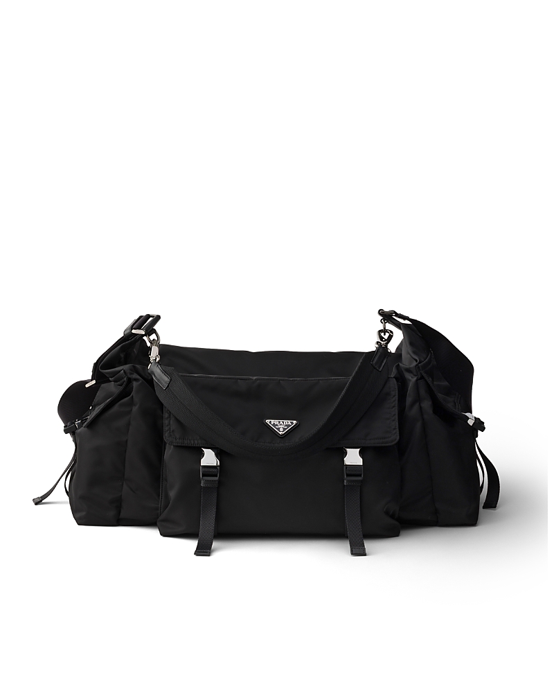 Prada Explore Re-nylon and Leather Duffel Bag