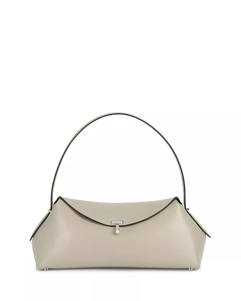 Toteme T-Lock Leather Top Handle Bag