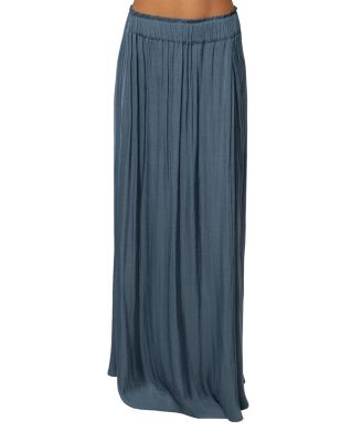  River Satin Maxi Skirt