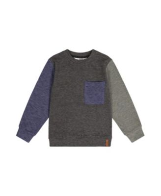  Boys' Colorblock Crew Neckline Jersey Top with Chest Pocket - Little Kid