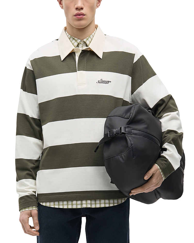 Samse Samse Sakevin Relaxed Cotton Stripe Polo Shirt