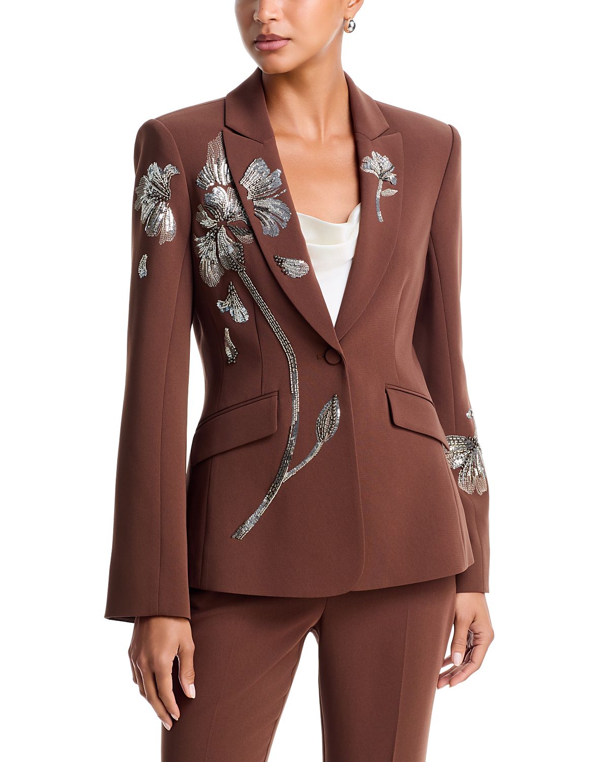 Cinq a Sept Gilded Peony Beaded Cheyenne Blazer