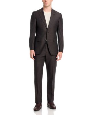 H-Huge Melange Solid Slim Fit Suit
