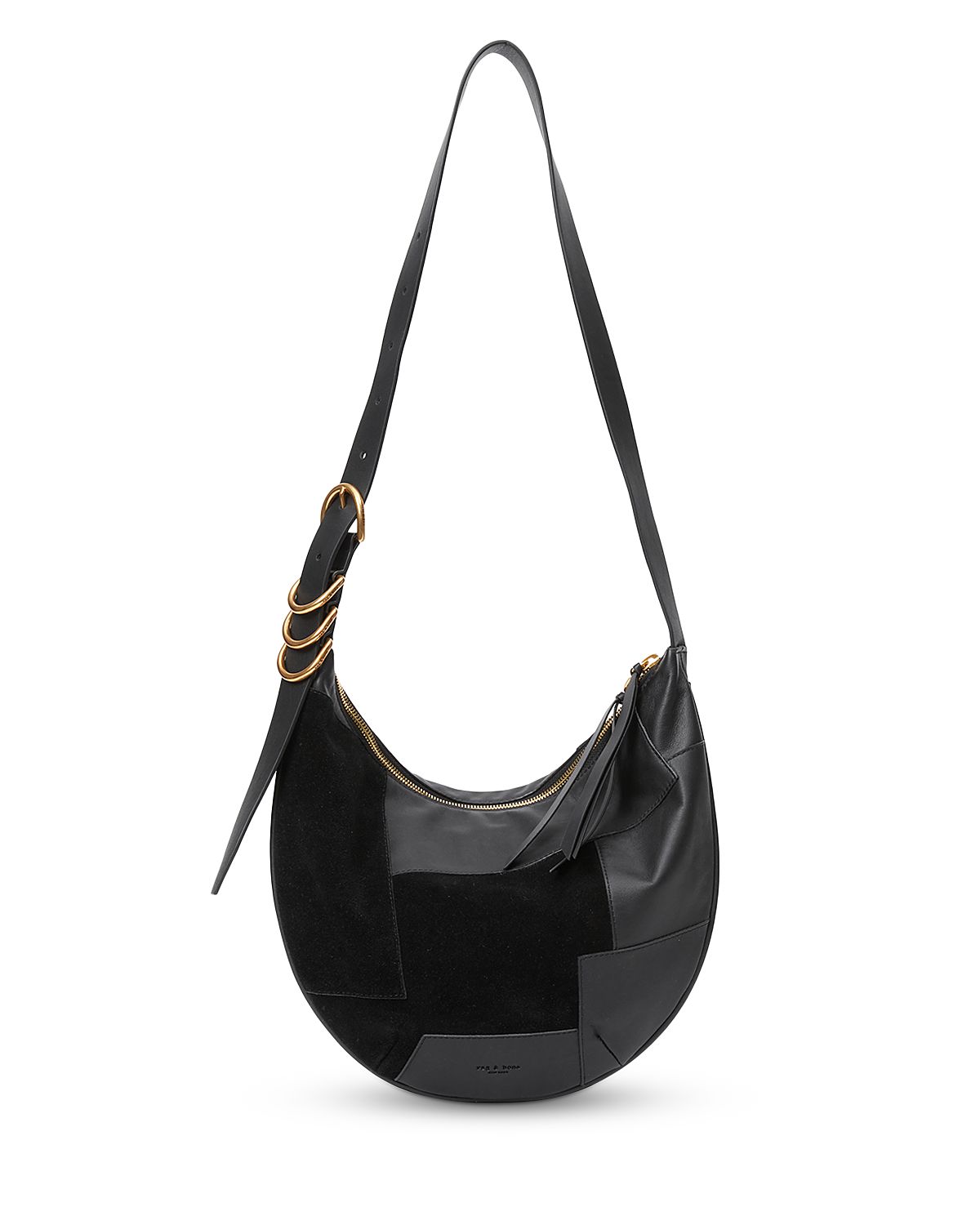 rag & bone Mercer Medium Patent Leather Hobo Bag