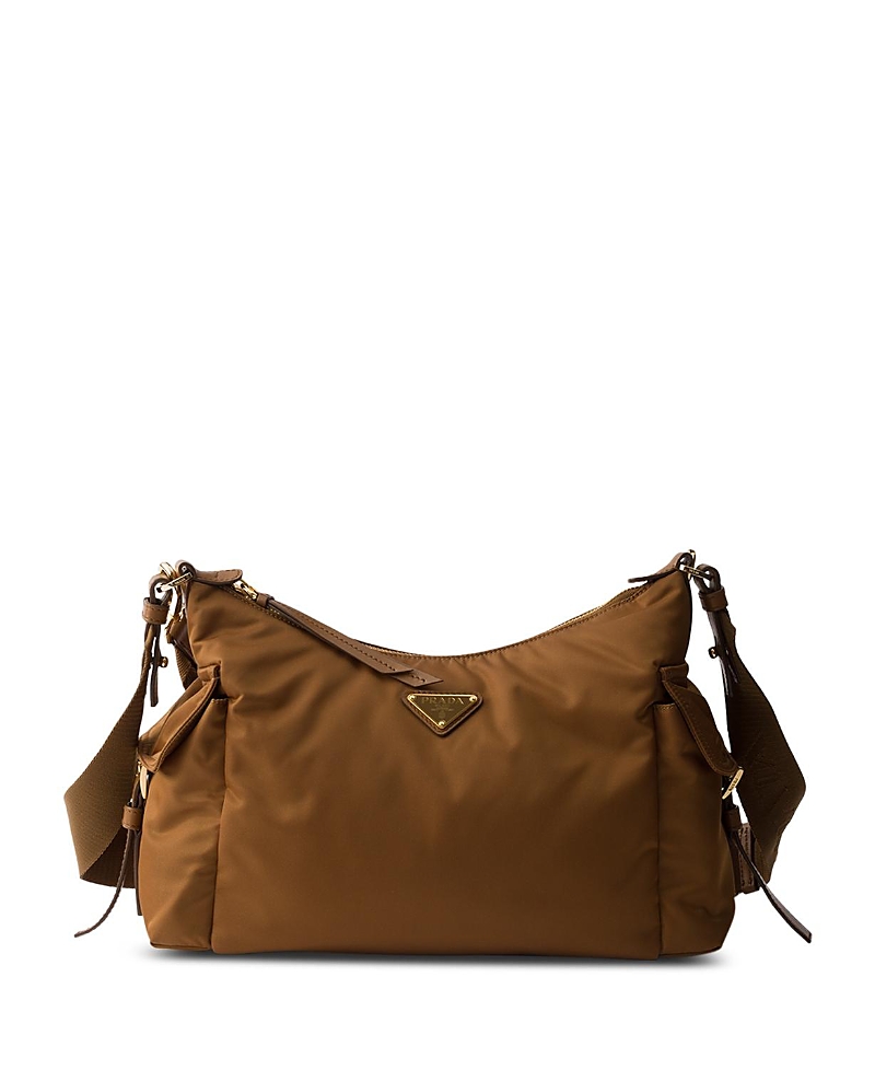 Prada Explore Large Re-Nylon And Leather Bag · OS
