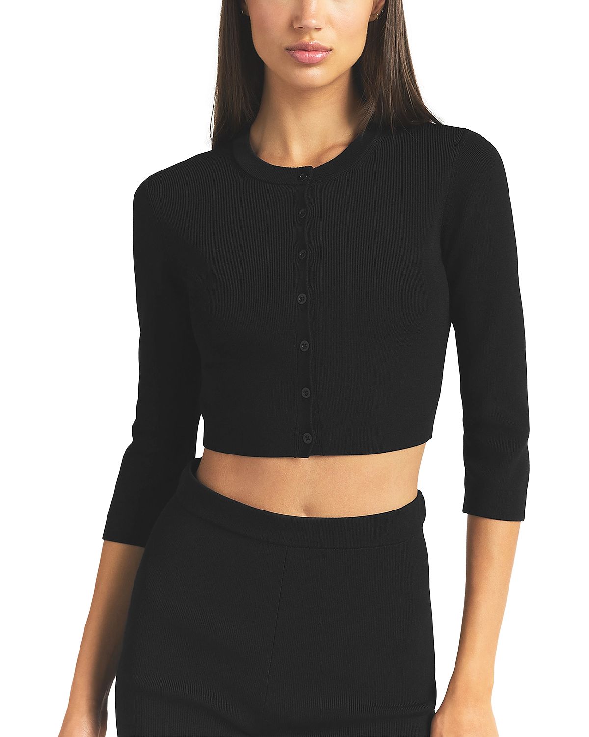 Skims Refined Knit Crop Cardigan