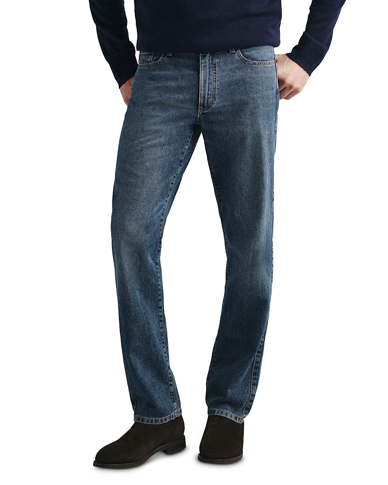 DL1961 Noah Straight Fit Five Pocket 32 Jeans in Iron Blue