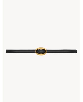  Oval Buckle Thin Reversible Belt