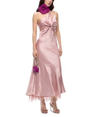Ferrari Crepe Satin Maxi Dress
