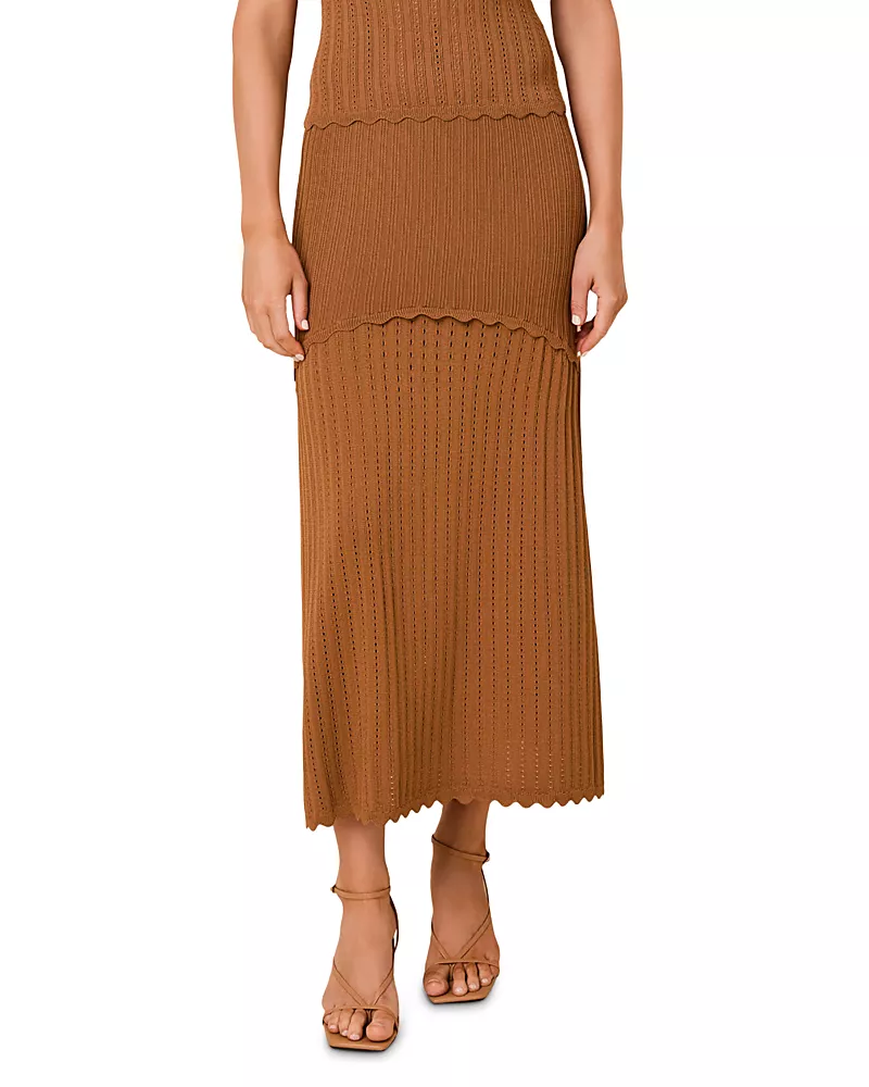 Solid & Striped The Amara Ribbed Knit Skirt