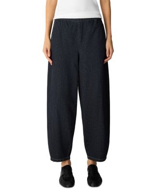 Ankle Lantern Cotton Blend Pants