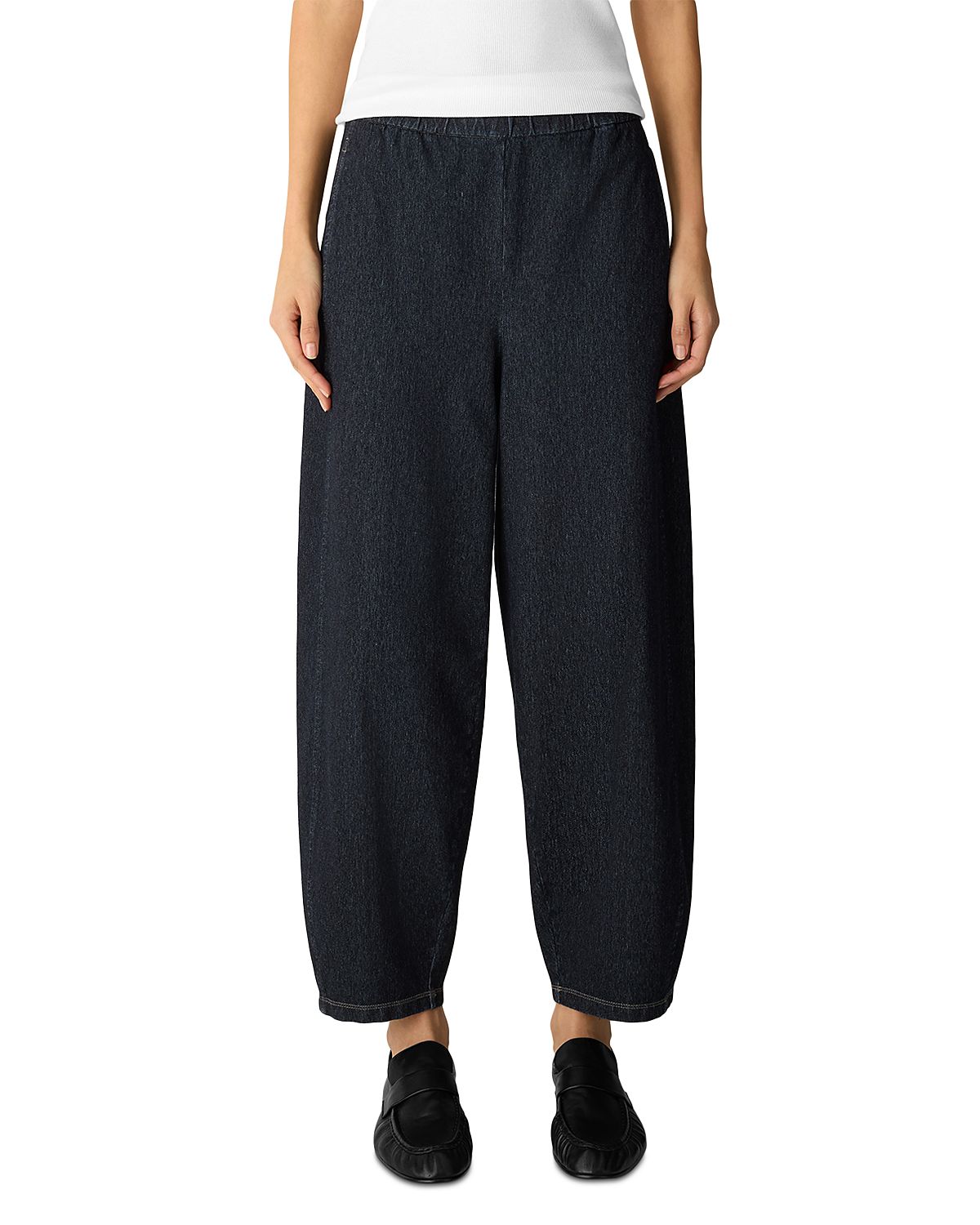 Eileen Fisher Ankle Lantern Cotton Blend Pants