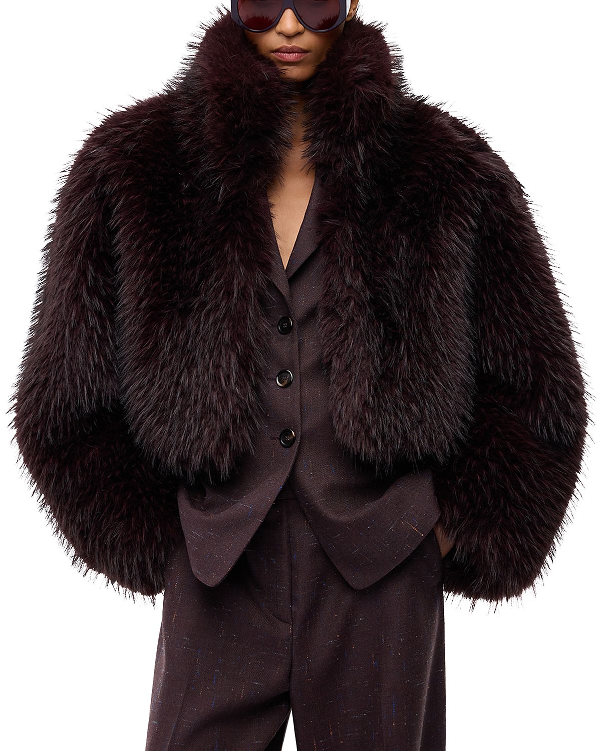 Pinko Gravina Faux Fur Jacket