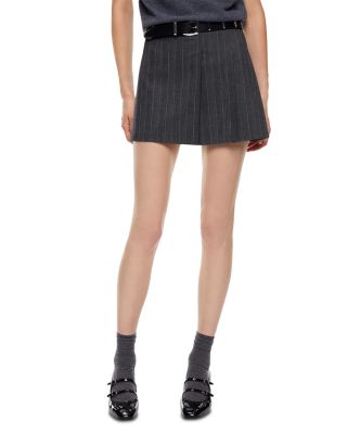 Giunco Pinstriped Mini Skirt