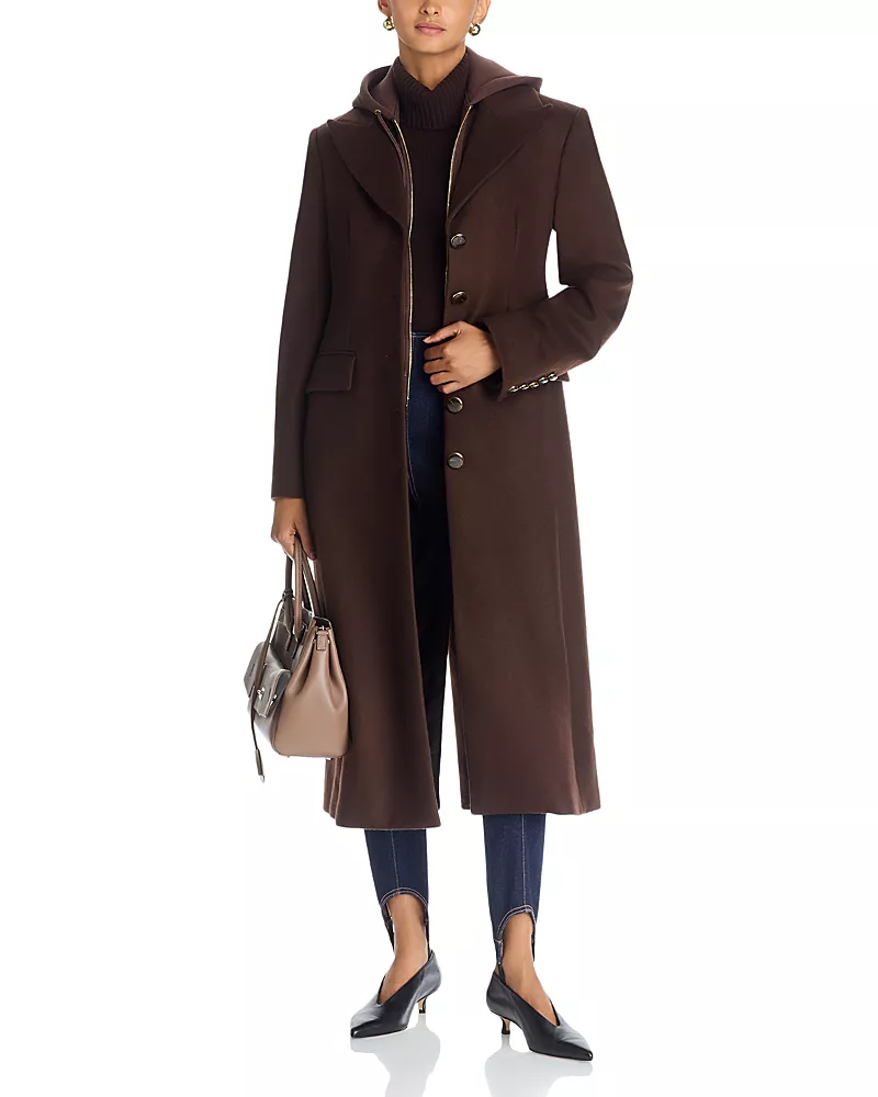 Veronica Beard Elspeth Wool & Cashmere Dickey Coat