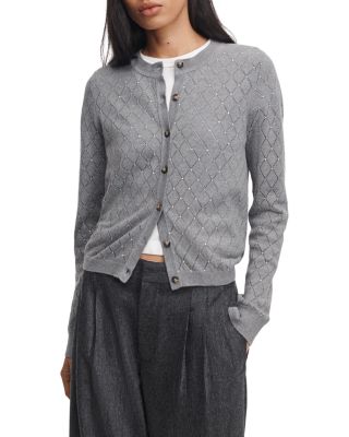 Archie Cotton Cashmere Jewel Cardigan