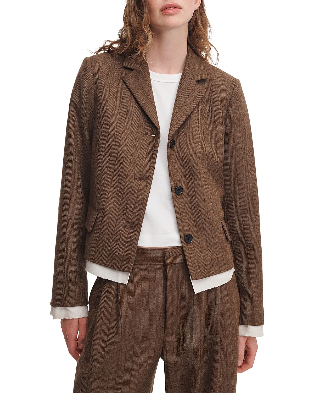 rag & bone Lawrence Wool Blend Crop Blazer
