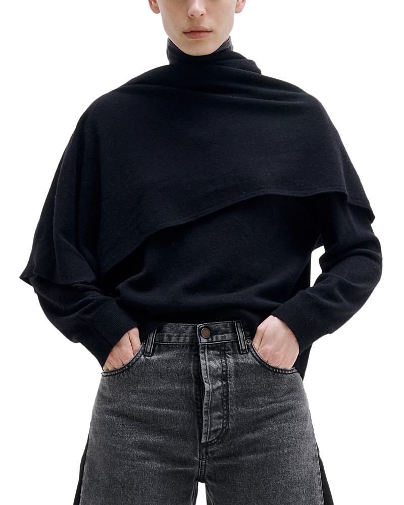 Darkpark Addison Wool Cashmere Knit Scarf Top