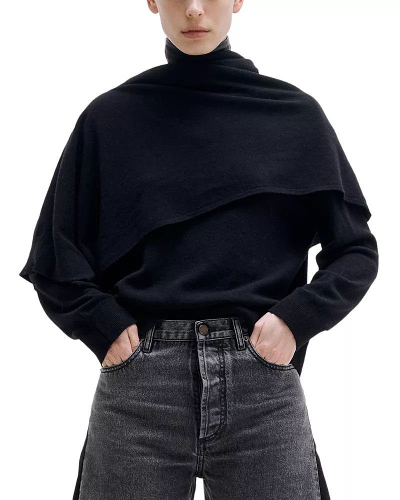Darkpark Addison Wool Cashmere Knit Scarf Top