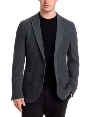 Regular Fit Single Breasted Jersey Jacket
