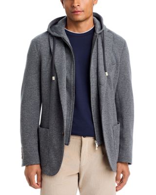 Hooded Single Breasted Jacket
