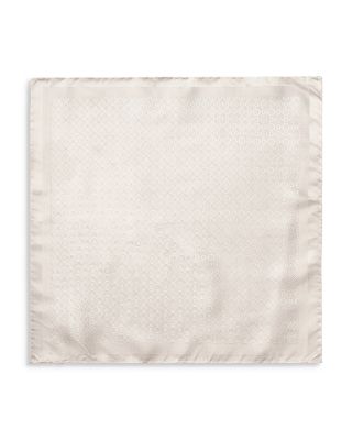 Medallion Woven Silk Pocket Square