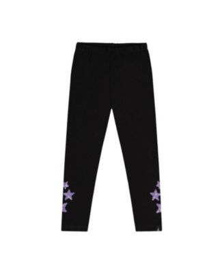 Girls' Organic Cotton Shimmer Star Jersey Leggings - Big Kid