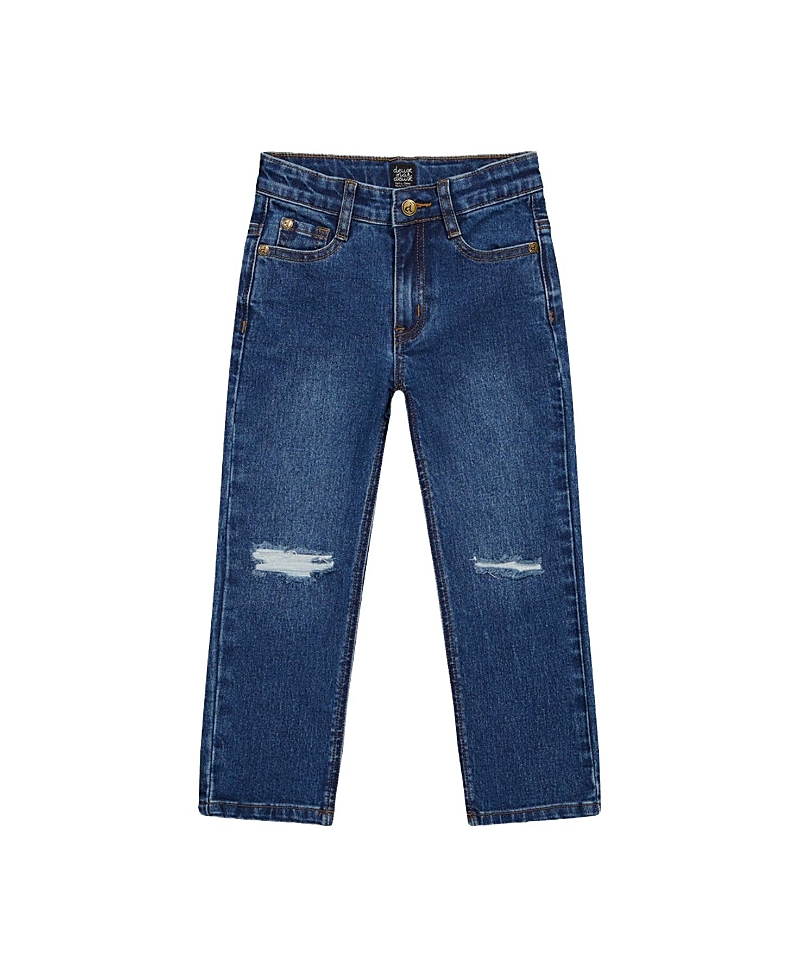 Deux par Deux Boys' Stretch 5-Pocket Button Zip Fly Jeans - Little Kid