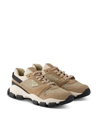  Women's Mesh Fabric And Suede Sneakers
