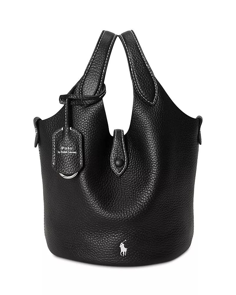 Polo Ralph Lauren Polo Play Small Leather Tote Bag