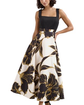 Delie Square Neck Maxi Dress