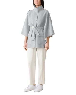 Henrietta Wool Cape Jacket