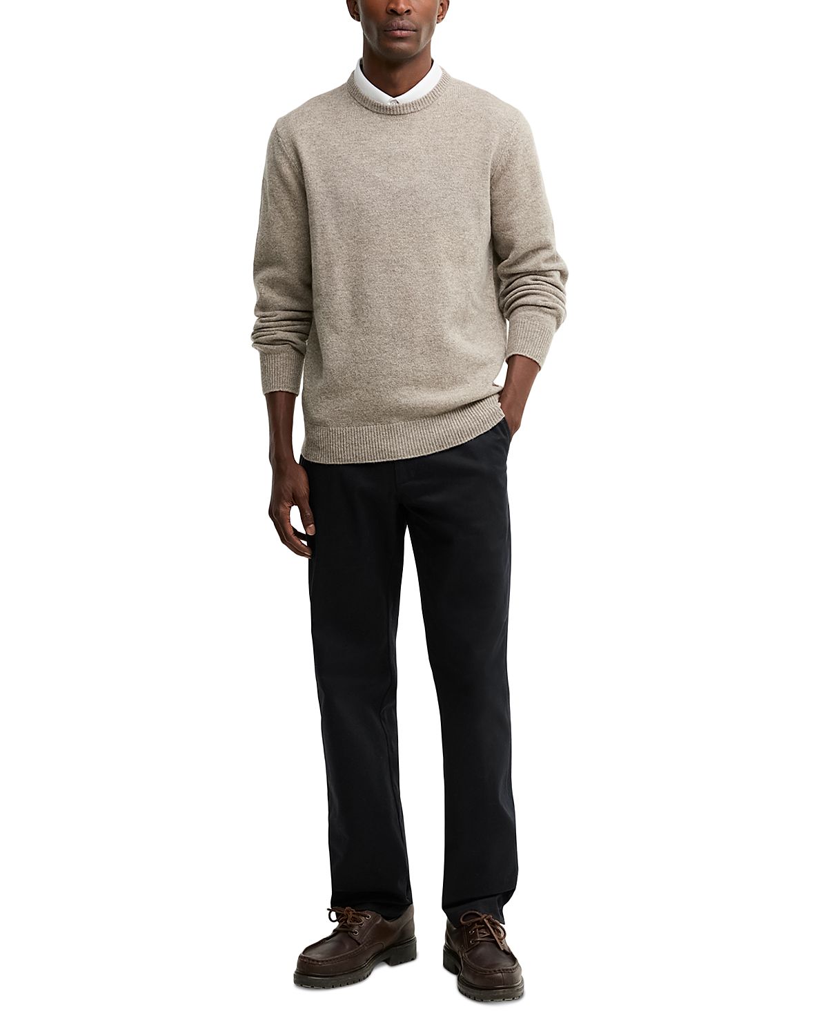 Barbour Essential Patch Wool Crewneck Sweater