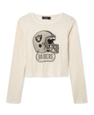 Junk Food Clothing Women's Las Vegas Raiders Helmet Crop Thermal
