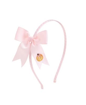 Girls' Pumpkin Embroidered Bow Headband - Little Kid, Big Kid