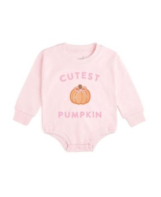 Girls' Cutest Pumpkin Patch Long Sleeve Romper - Baby