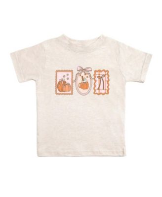 Girls' Pumpkin Cameo Short Sleeve T-Shirt - Baby, Little Kid