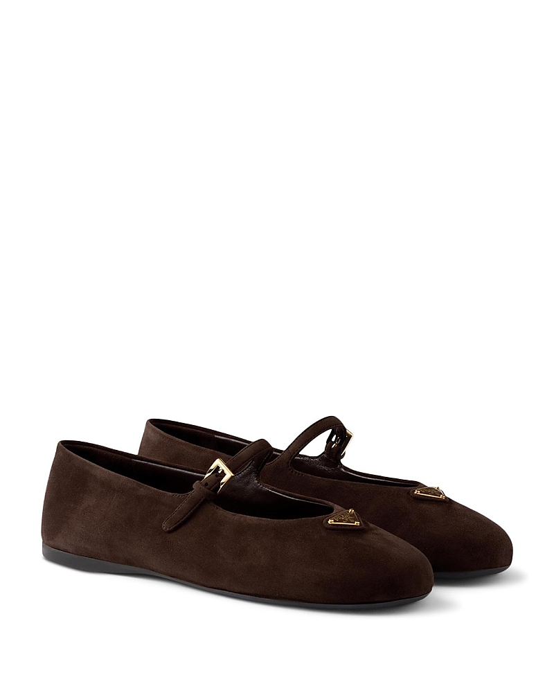Prada Women's Suede Ballerinas