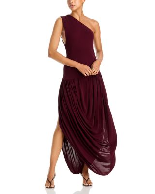 Mila One Shoulder Draped Dress