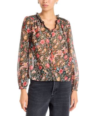 Hanneth Cotton & Silk Ruffled Blouse