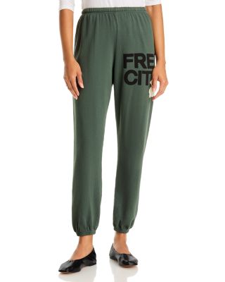 Cotton Logo Sweatpants in Surplus Greens/Cream