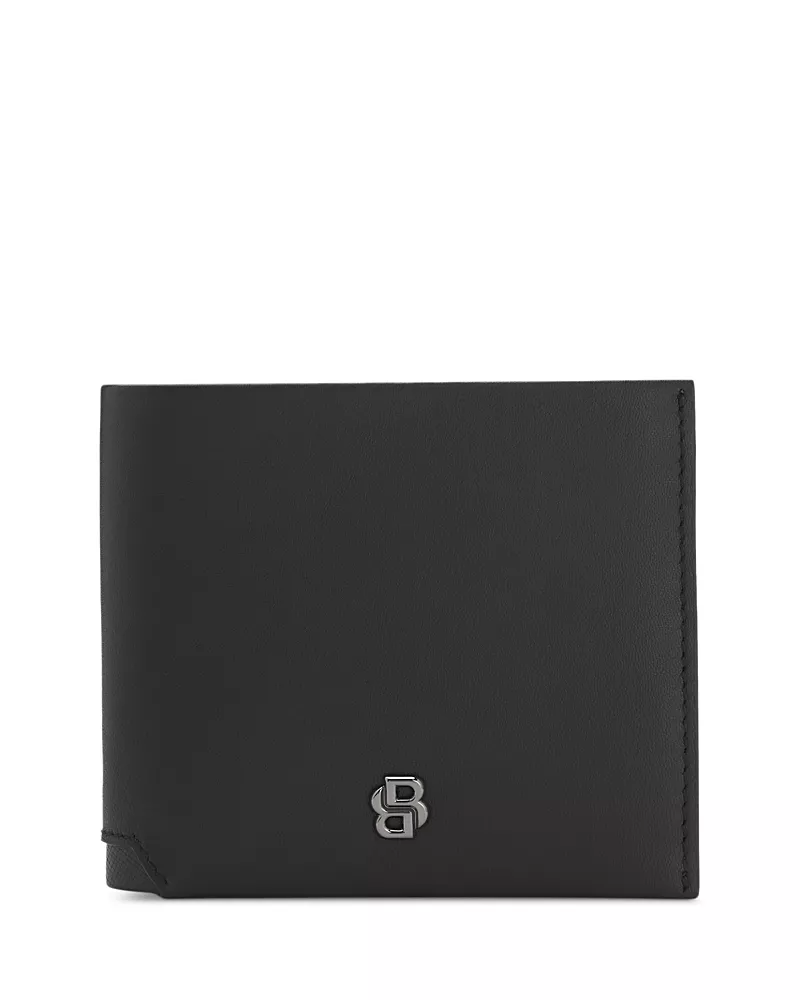 Boss Icon Leather Eight Slot Logo Wallet