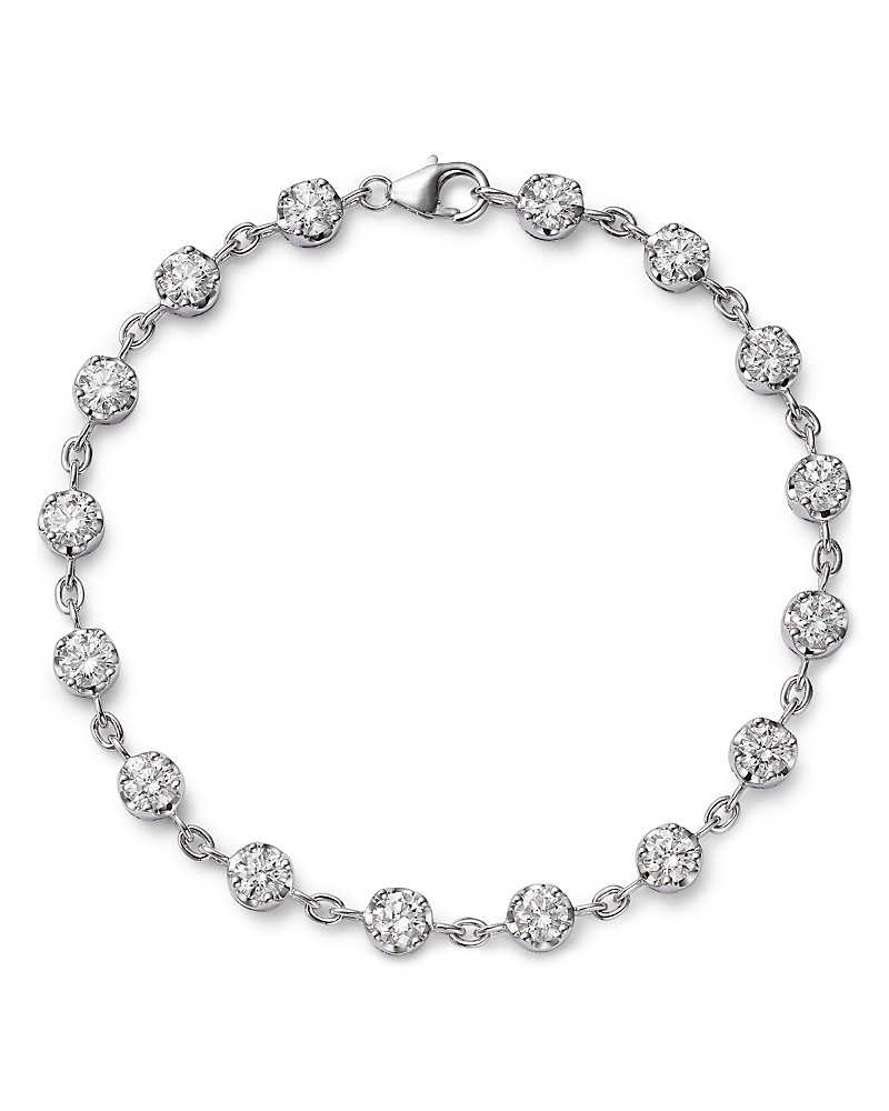 Bloomingdale's Fine Collection Luxe Collection Certified Lab Grown Diamond Chain Bracelet in 14K Gold, 4.0 tcw