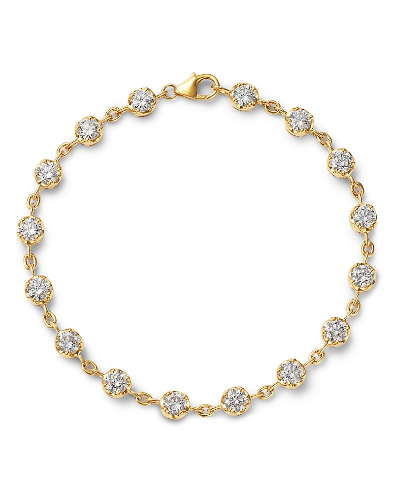 Bloomingdale's Fine Collection Luxe Collection Certified Lab Grown Diamond Chain Bracelet in 14K Gold, 4.0 tcw · 7.25"