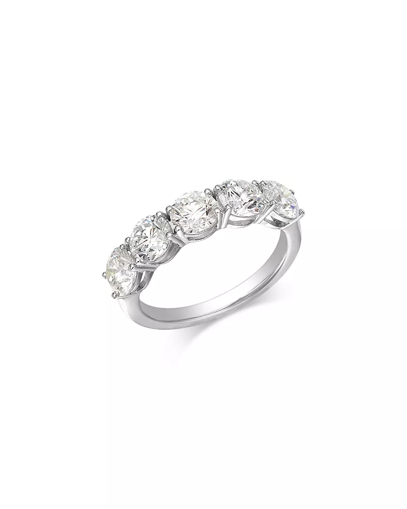 Bloomingdale's Fine Collection Luxe Collection Certified Lab Grown Diamond Ring in 14K White Gold, 2.5 tcw