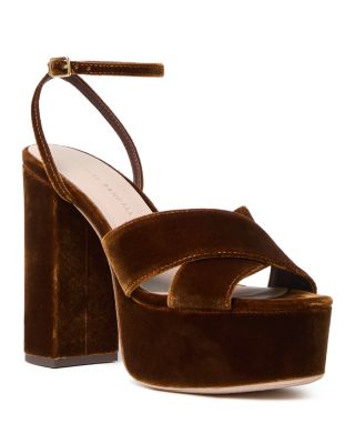 Women's Loretta Velvet Platform Sandals
