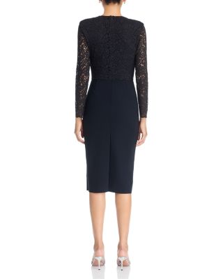 Maode Lace Bodice V Neck Dress - thumbnail 4