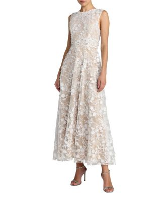  Petite Floral Embroidered High Neck Midi Dress