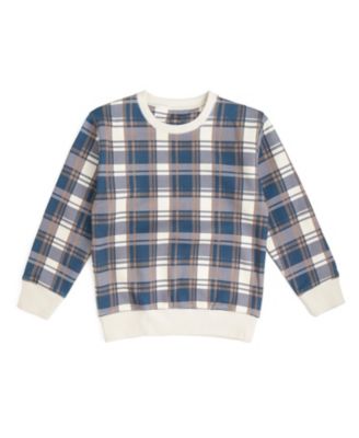 Boys' Plaid Sweatshirt - Little Kid, Big Kid