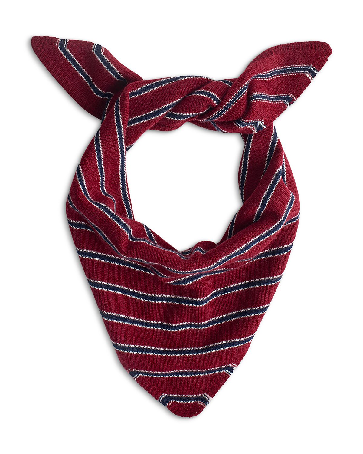 Madewell Striped Wool Knit Triangle Bandana